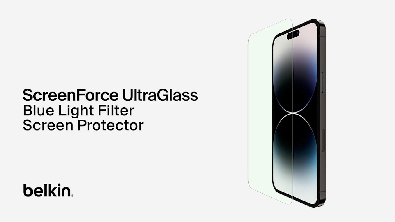 Belkin ScreenForce UltraGlass Blue Light Filter Screen Protector