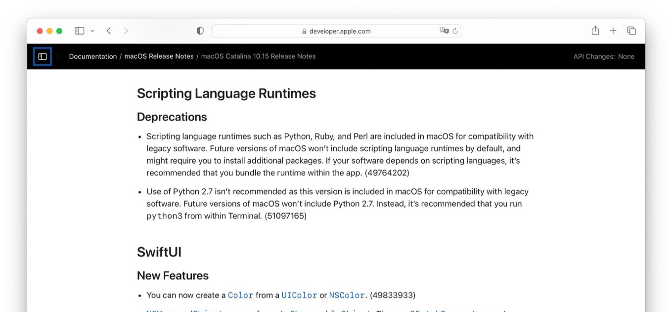 Scripting Language Runtimes Deprecations