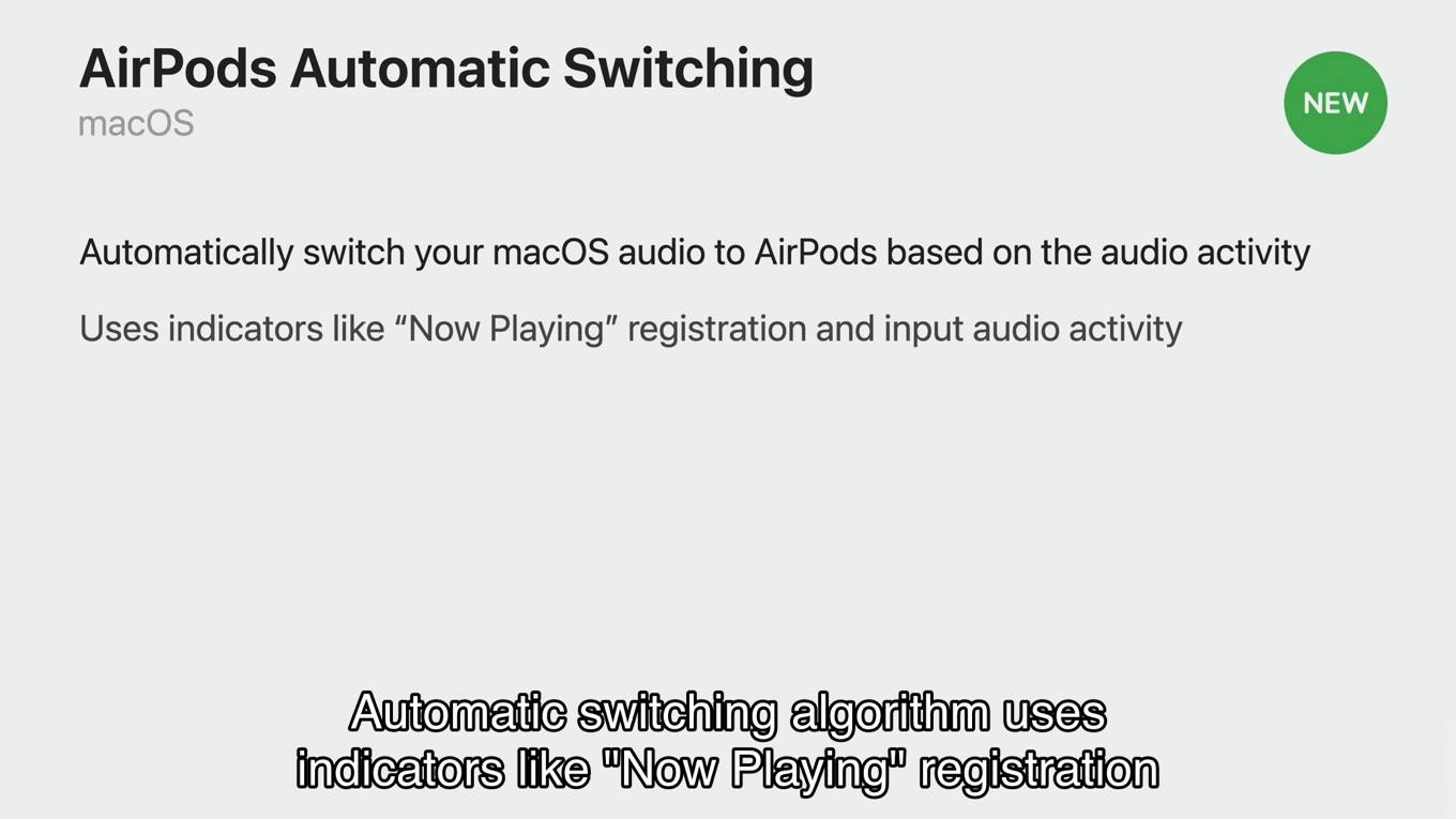 macOS 14 Sonoma AirPods Automatic Switching