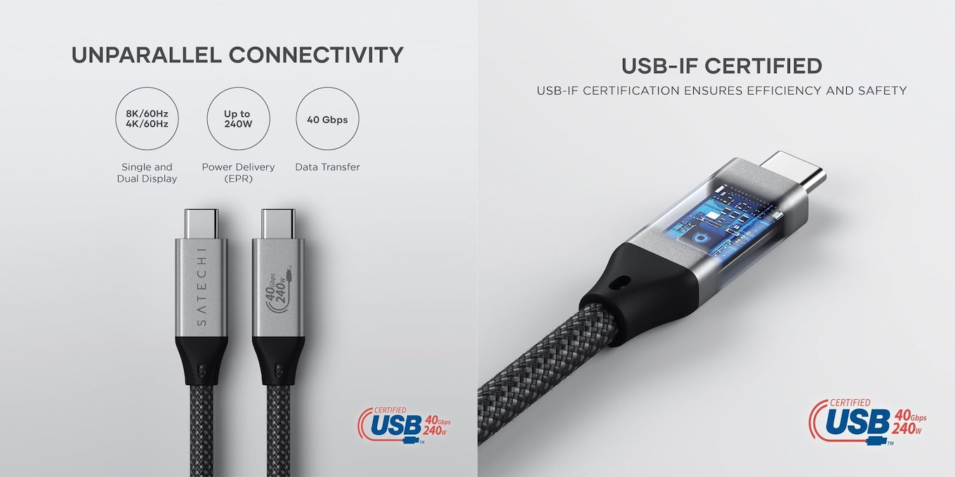 Satechi USB 4 Pro ケーブル