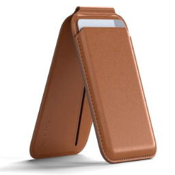 Satechi Vegan-Leather Magnetic Wallet Stand