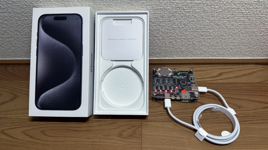 USB 3.2 Gen 2仕様のUSB-Cポートを搭載したiPhone 15 Pro付属のUSB-Cケーブルは充電用のUSB 2.0仕様なので注意を。
