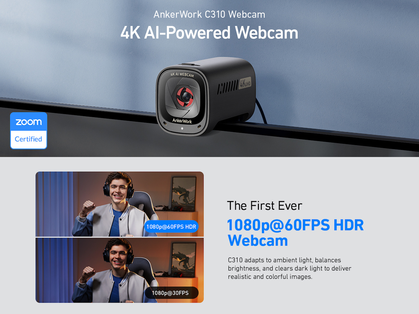 AnkerWork C310 Webcam