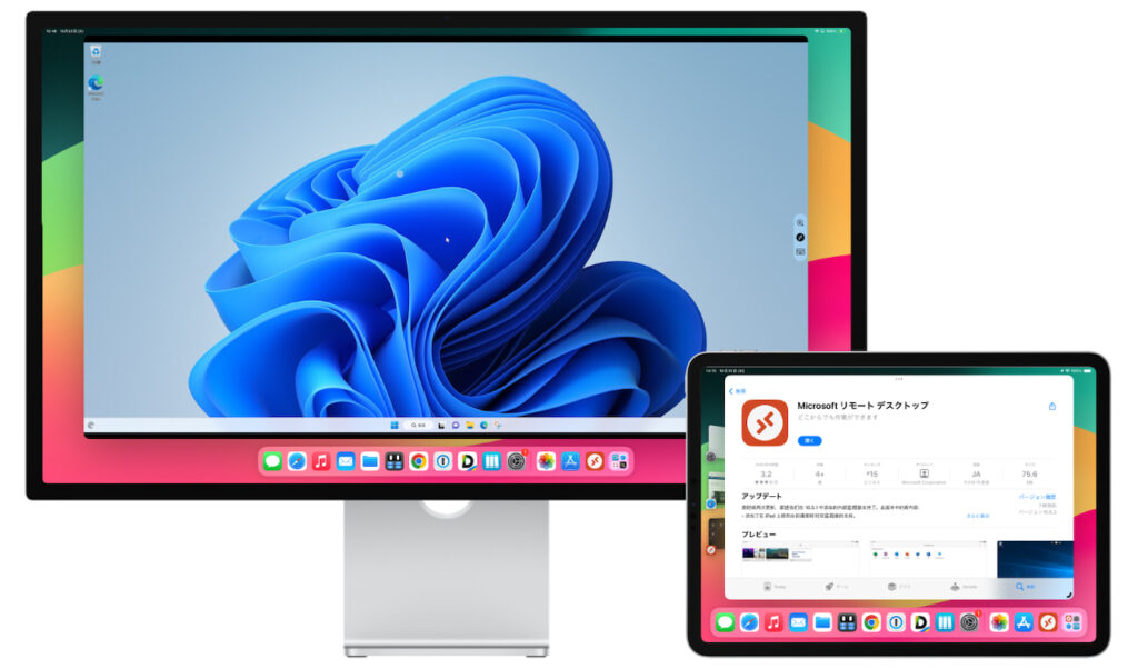 Microsoftのリモートデスクトップアプリ「Remote Desktop Mobile」がiPad版でデュアルモニターでのStage