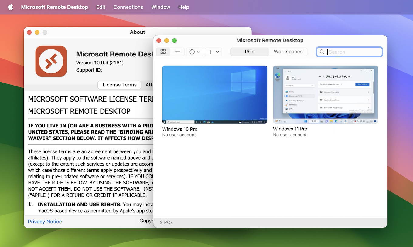 Microsoft Remote Desktop for macOS