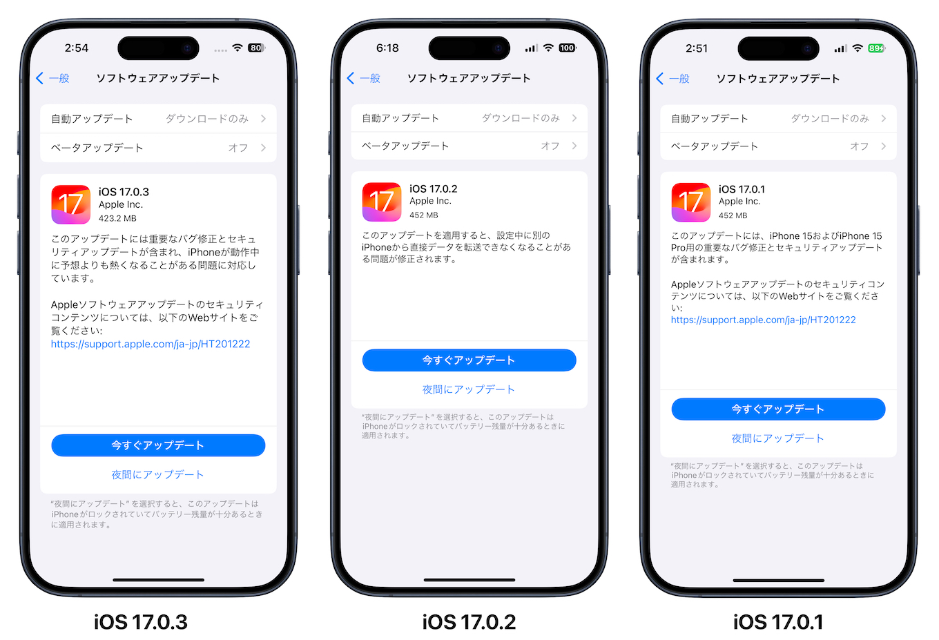 iOS 17.0.x