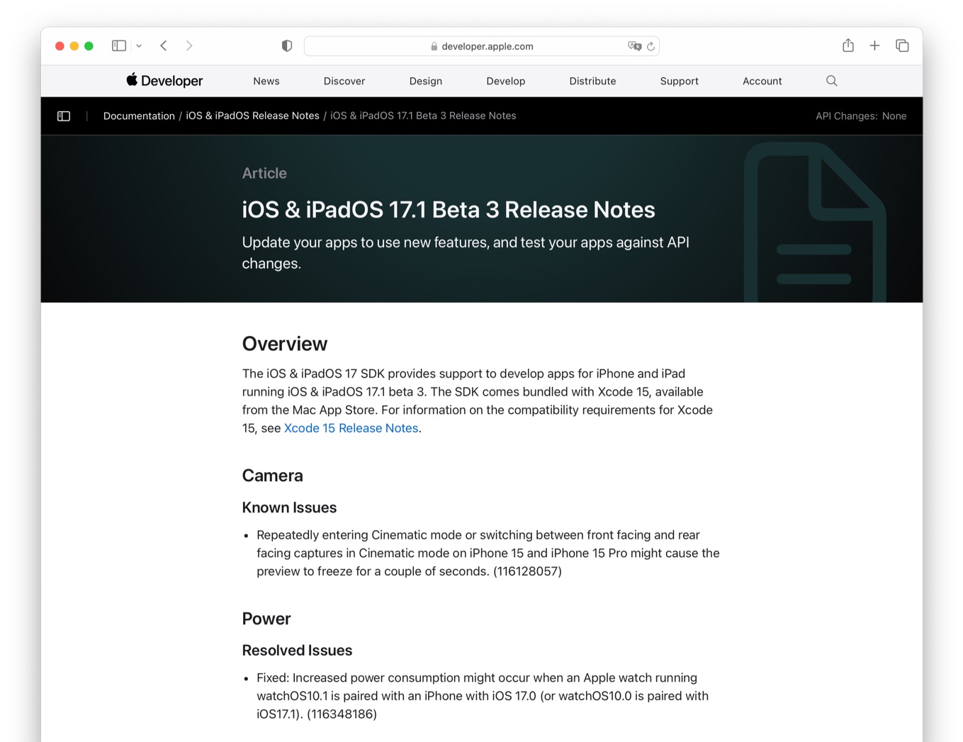 iOS & iPadOS 17.1 Beta 3 Release Notes
