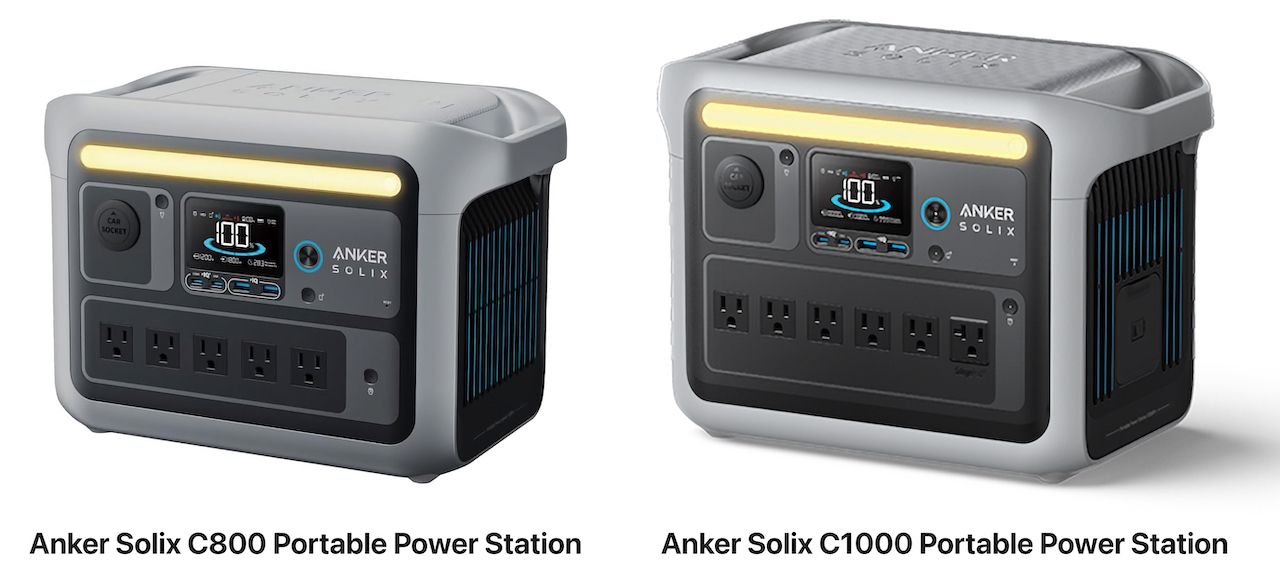 Anker Solix C800 and C1000 Portable Power Station