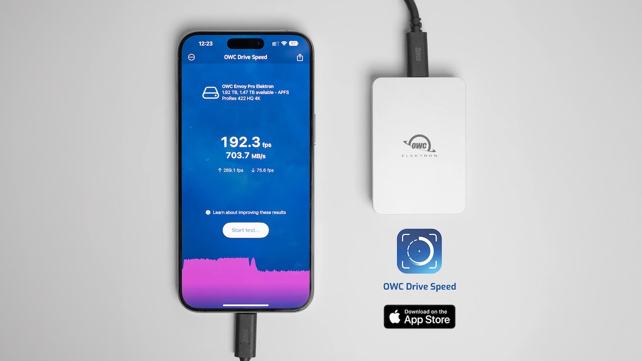 OWC Drive Speed for iPhone