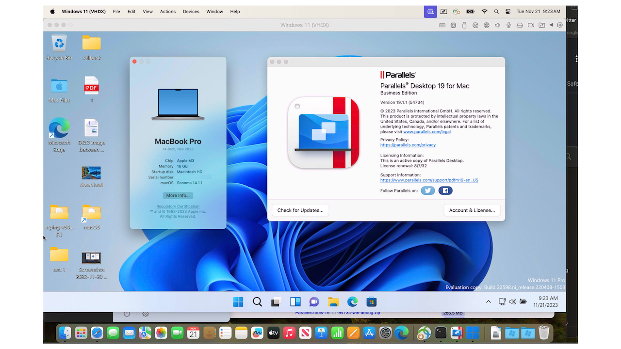 Parallels Desktop v19 for Mac compatibility with M3 Macs