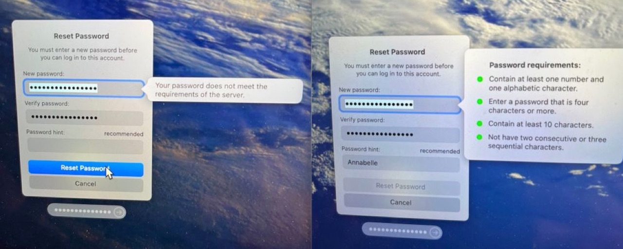 macOS 14 Sonoma password policy