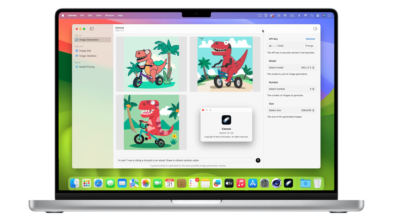 Canvas — A DALL·E playground for the Mac