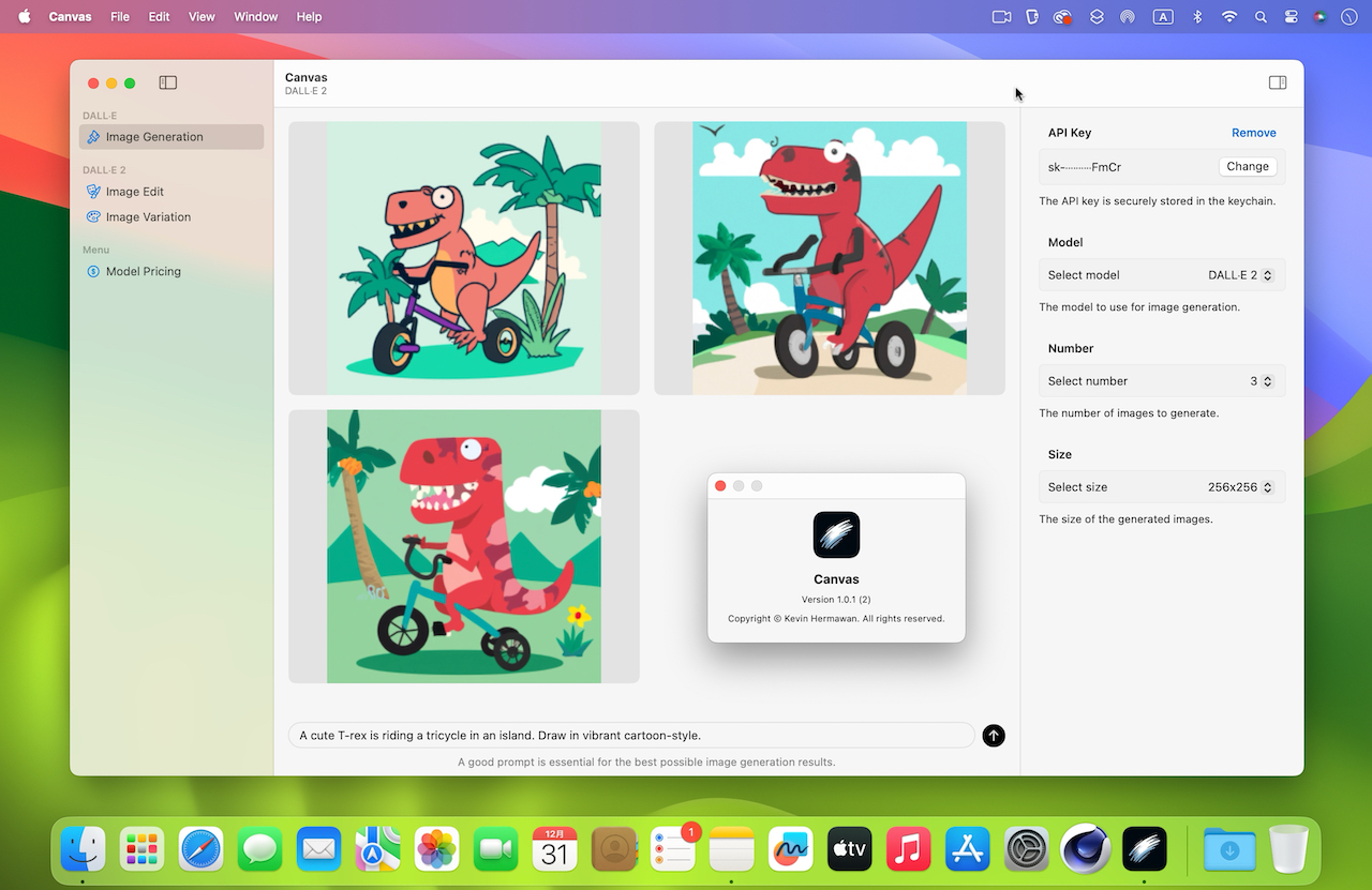 Canvas — A DALL·E playground for the Mac