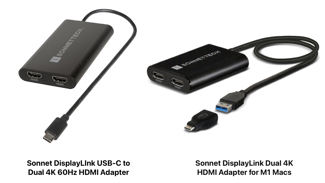 Sonnet DisplayLink Dual HDMI Adapters