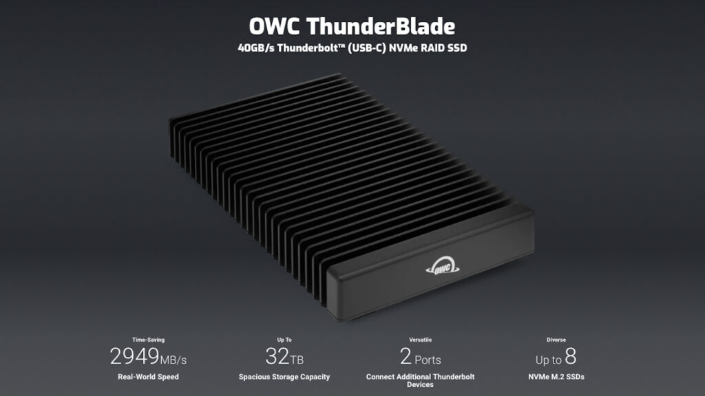  OWC、最大 2TB のストレージを備えた「史上最速の USB-C SSD」を発表