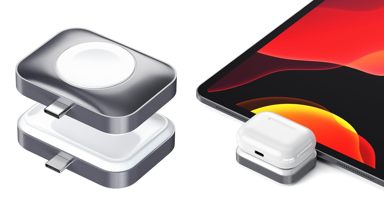 Satechi 2 in 1 USB-C Apple Watch & AirPods ワイヤレス充電ドック