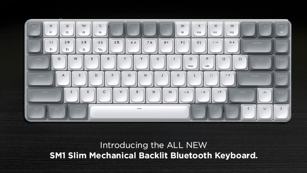 SM1 Slim Mechanical Backlit Bluetooth Keyboard – Satechi