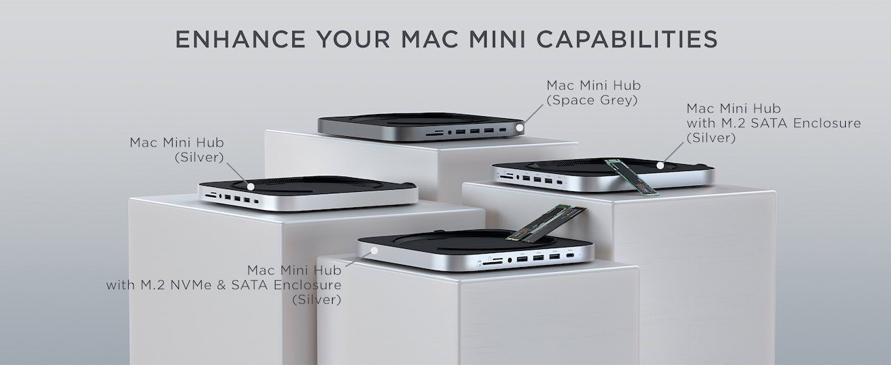 SatechiのMac mini/Studio用USBハブシリーズ