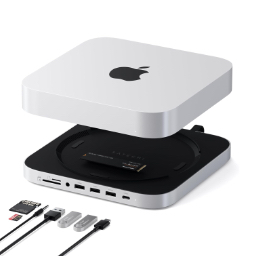 Satechi Stand and Hub For Mac Mini Studio With NVMe SSD Enclosure