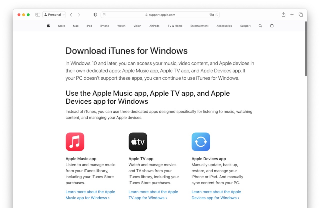 Apple Music and TV Devices app now available