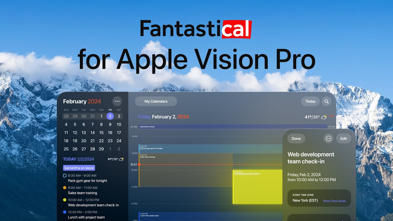 Introducing Fantastical for Apple Vision Pro