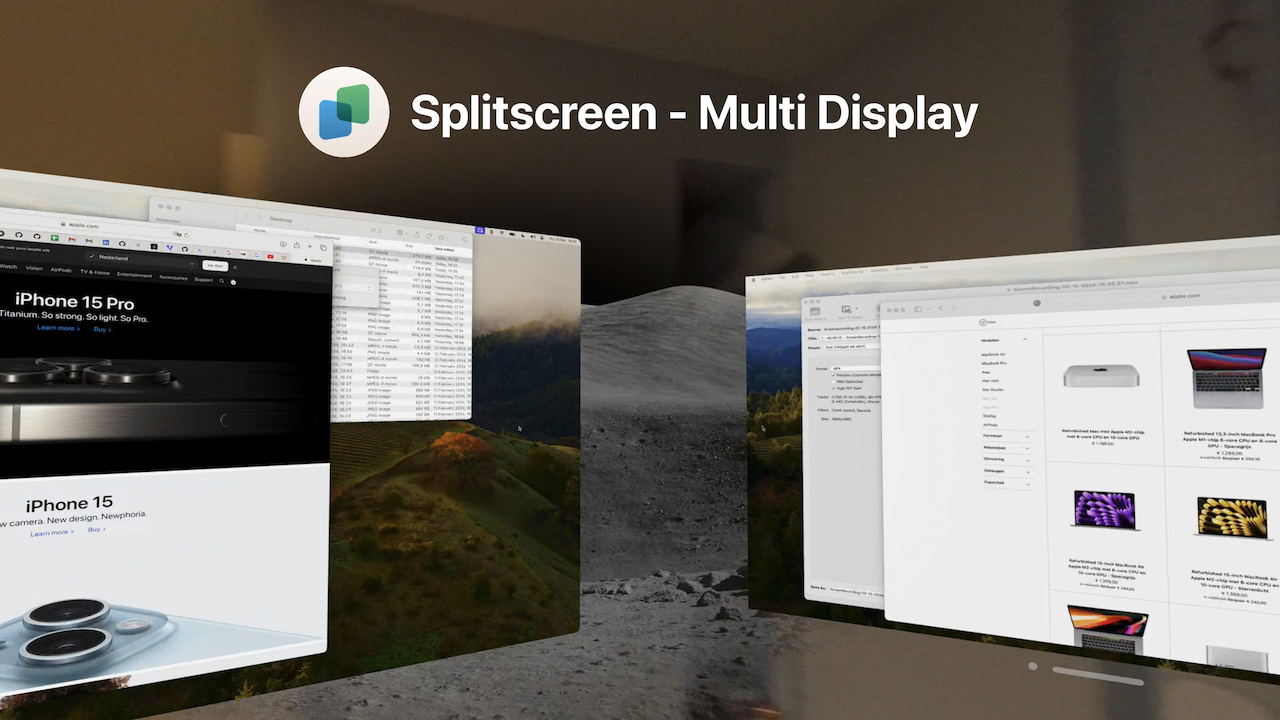 Mac Virtual DisplayとSplitscreen