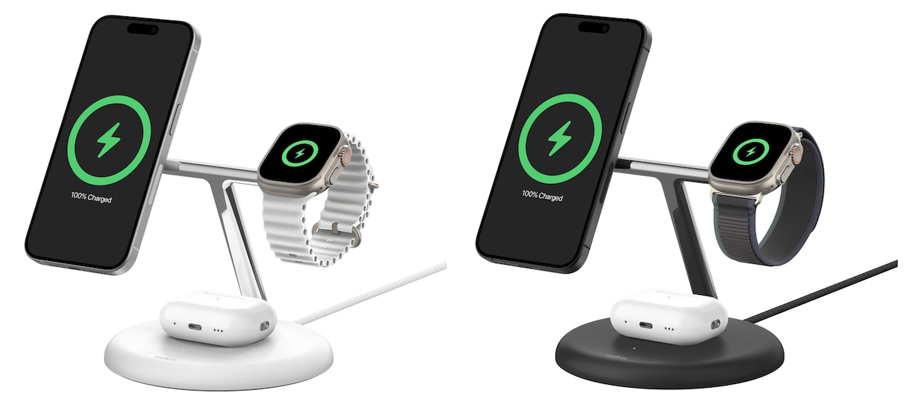 Belkin BoostCharge Pro 3-in-1 Magnetic Wireless Charging Stand with Qi2 15W - Belkin