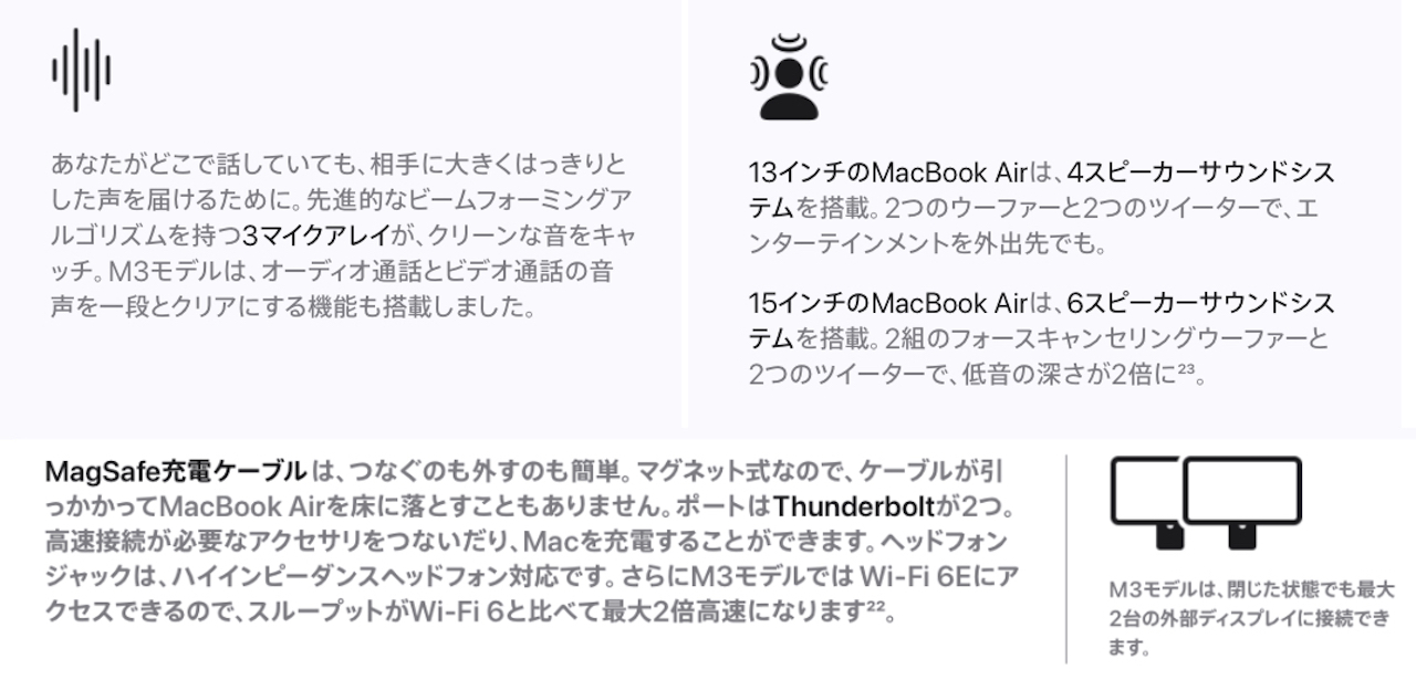 MacBook Air (13/15インチ, 2024)