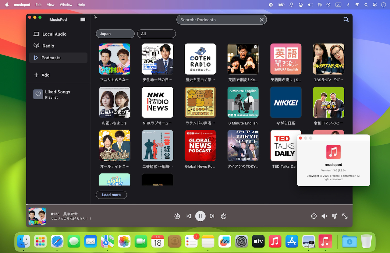 MusicPod for Mac support