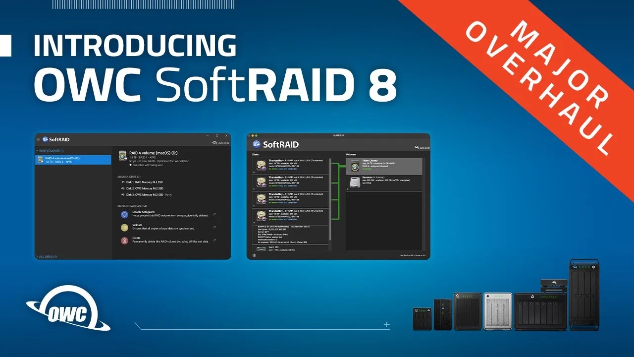 SoftRAID v8.0 for Mac and Windows