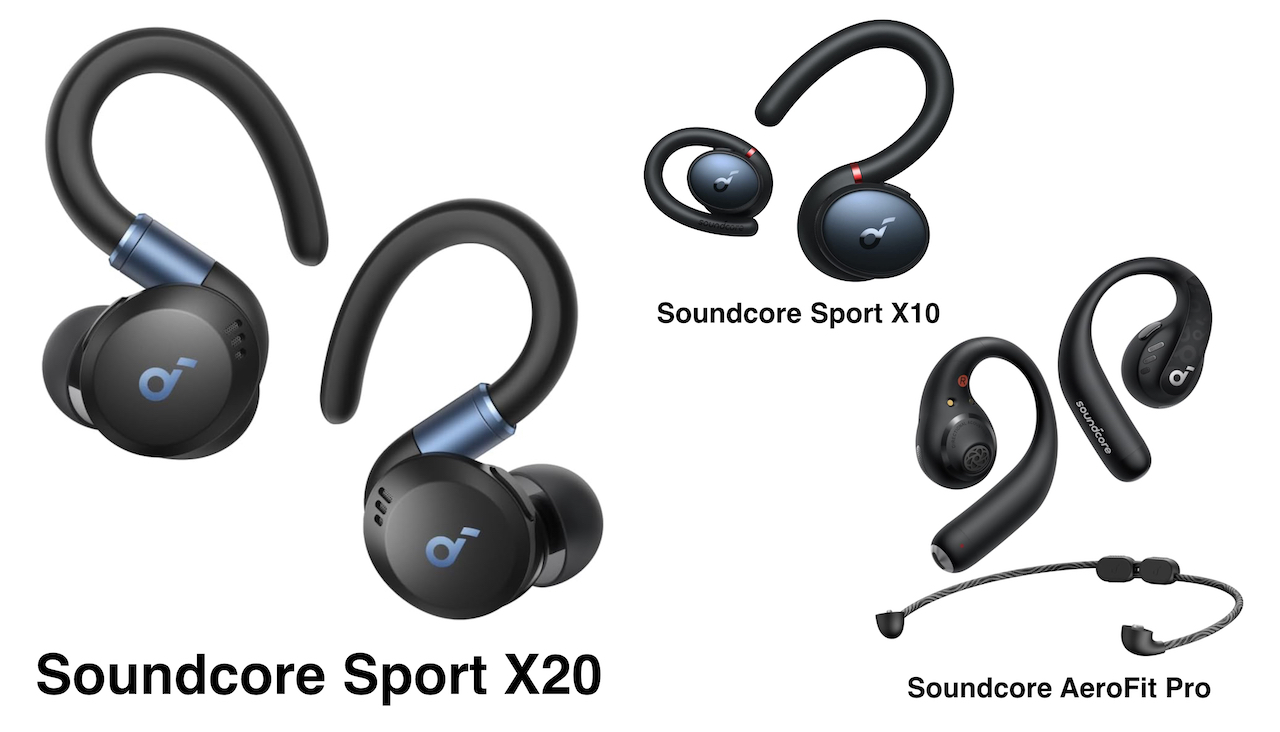 Soundcore Sport X20とX10、AeroFit Pro