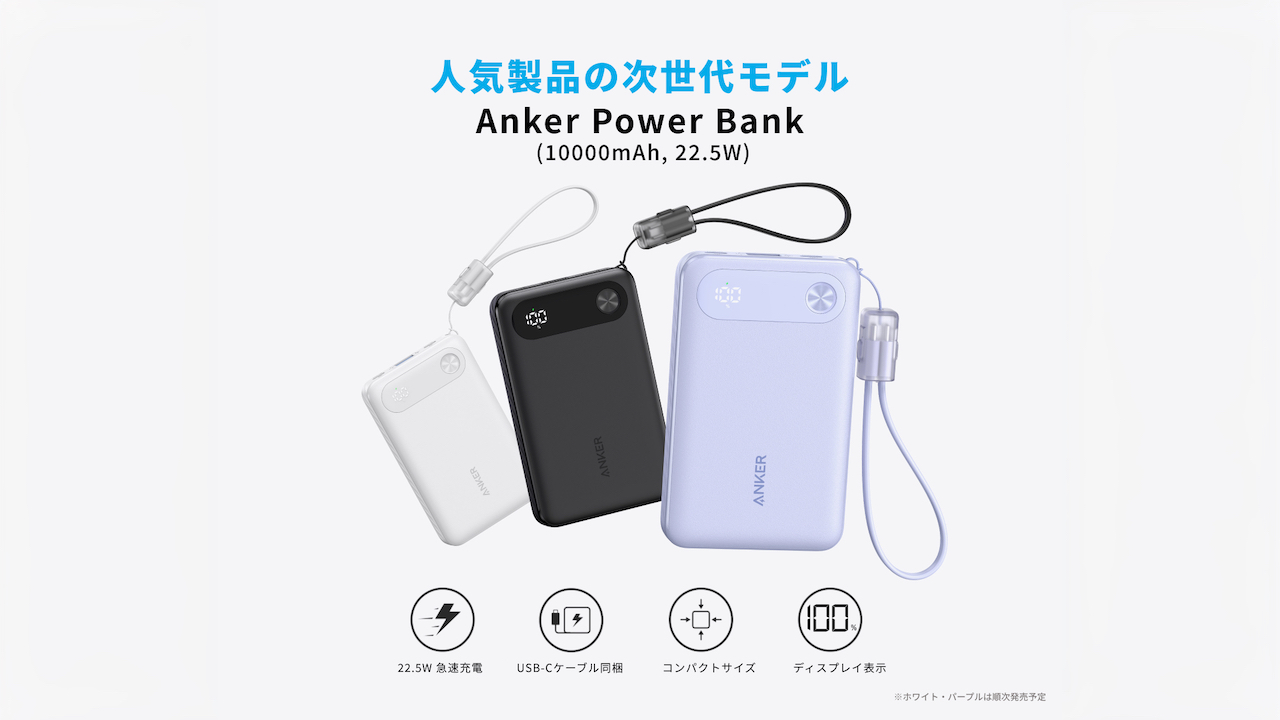 Anker Power Bank (10000mAh, 22.5W)