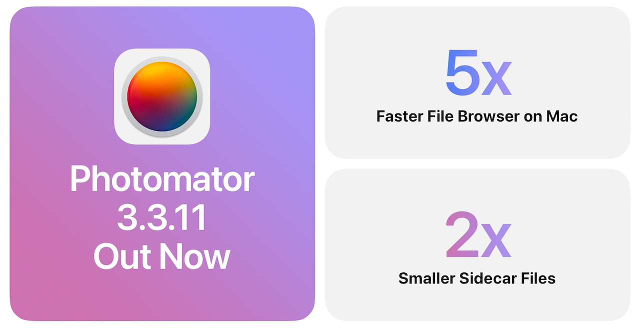 Photomator for Mac Faster File Browser