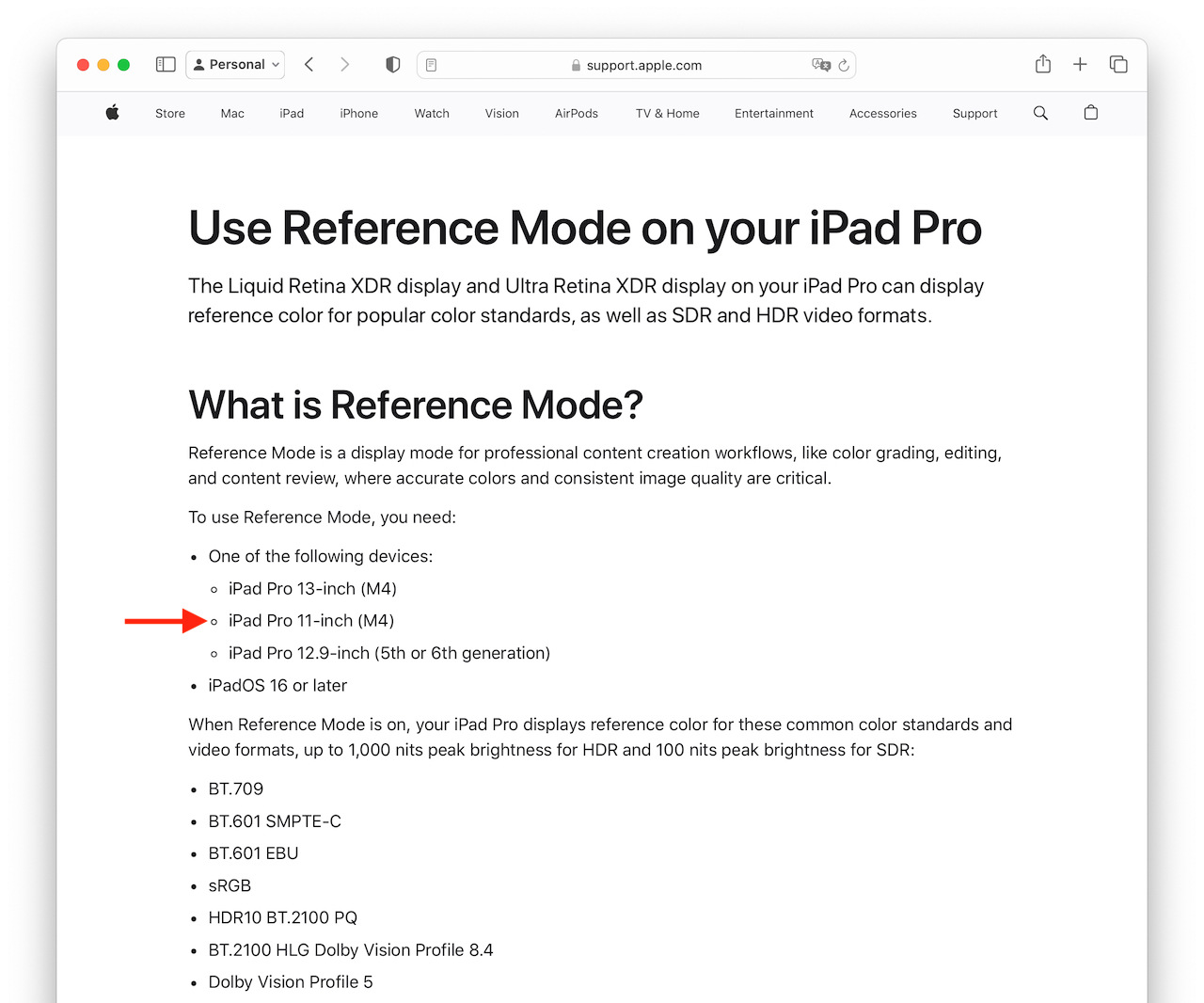 Use Reference Mode on your iPad Pro