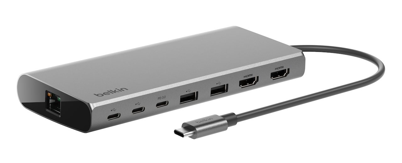 Belkin Connect 8-in-1 Dual 4K Display USB-C コア ハブ