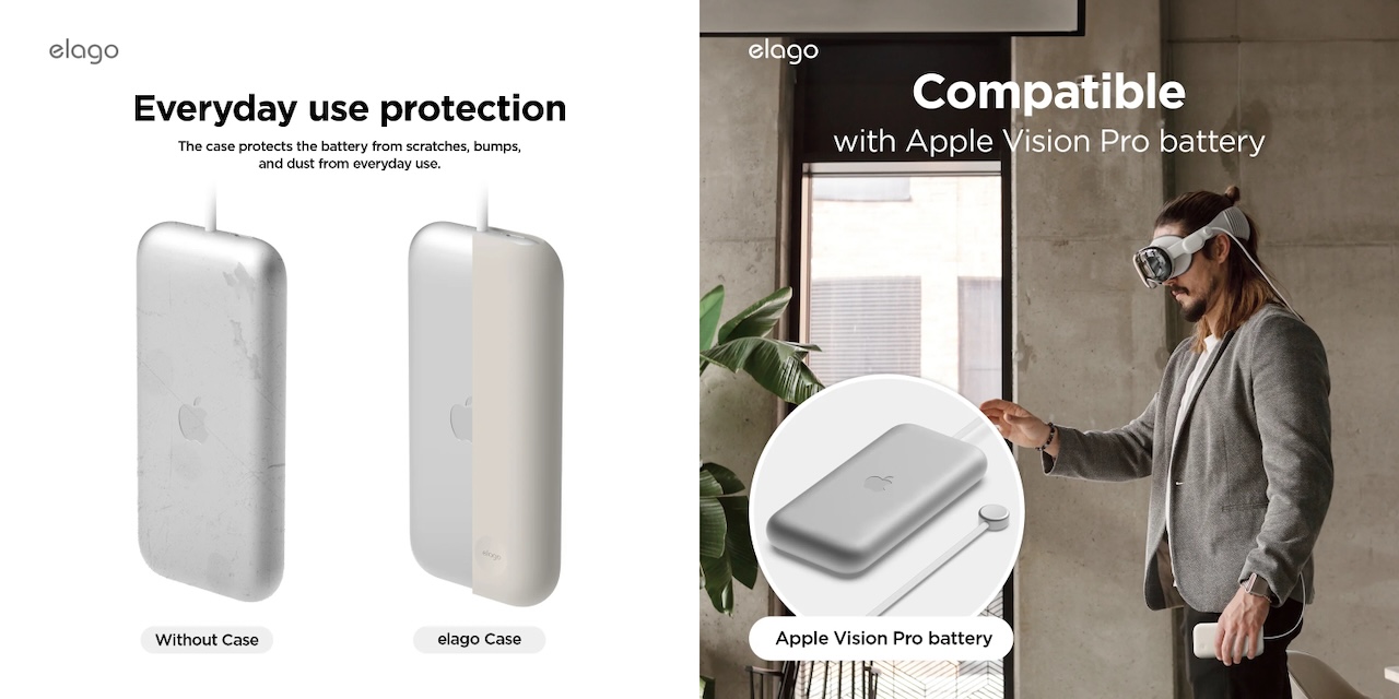 elago Silicone Battery Case Apple Vision Pro