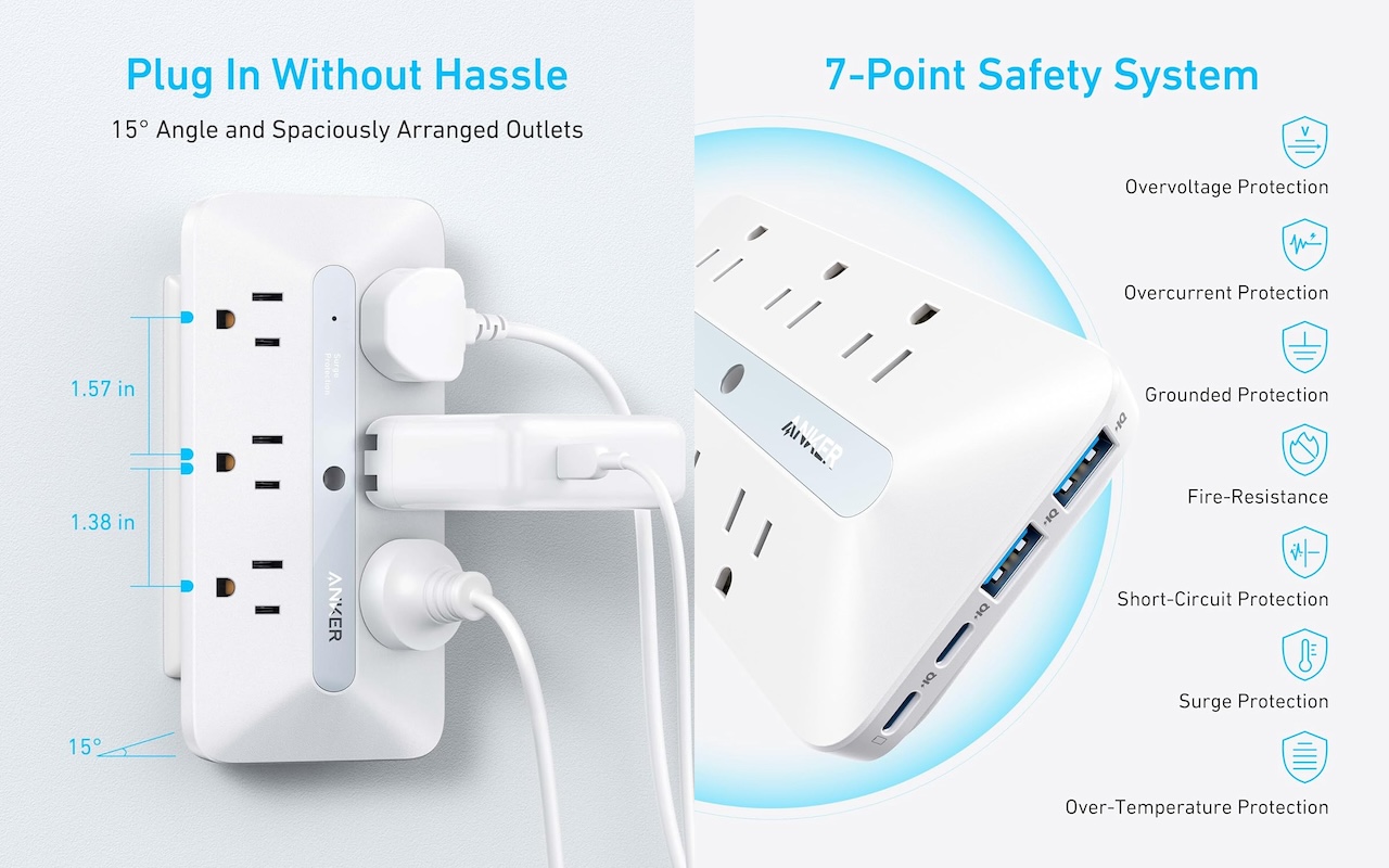 Anker Outlet Extender (10-in-1, 20W)