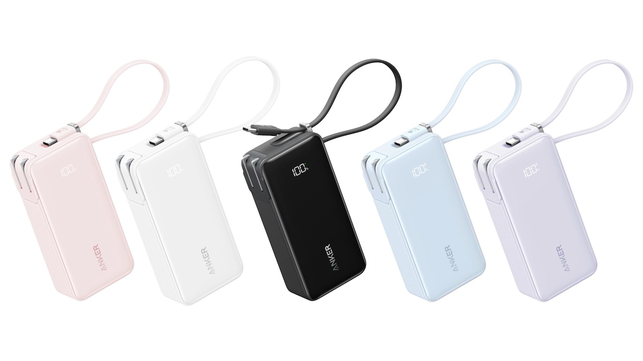 Anker Power Bank (10000mAh, Fusion, Built-In USB-C ケーブル)