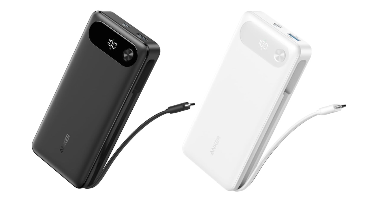 Anker Power Bank (20000mAh, 87W, Built-In USB-C ケーブル)