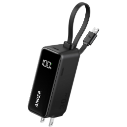 Anker Power Bank (30W, Fusion, Built-In ライトニングケーブル)