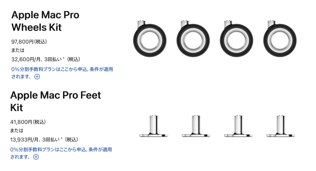 Apple Mac Pro Wheels Kit