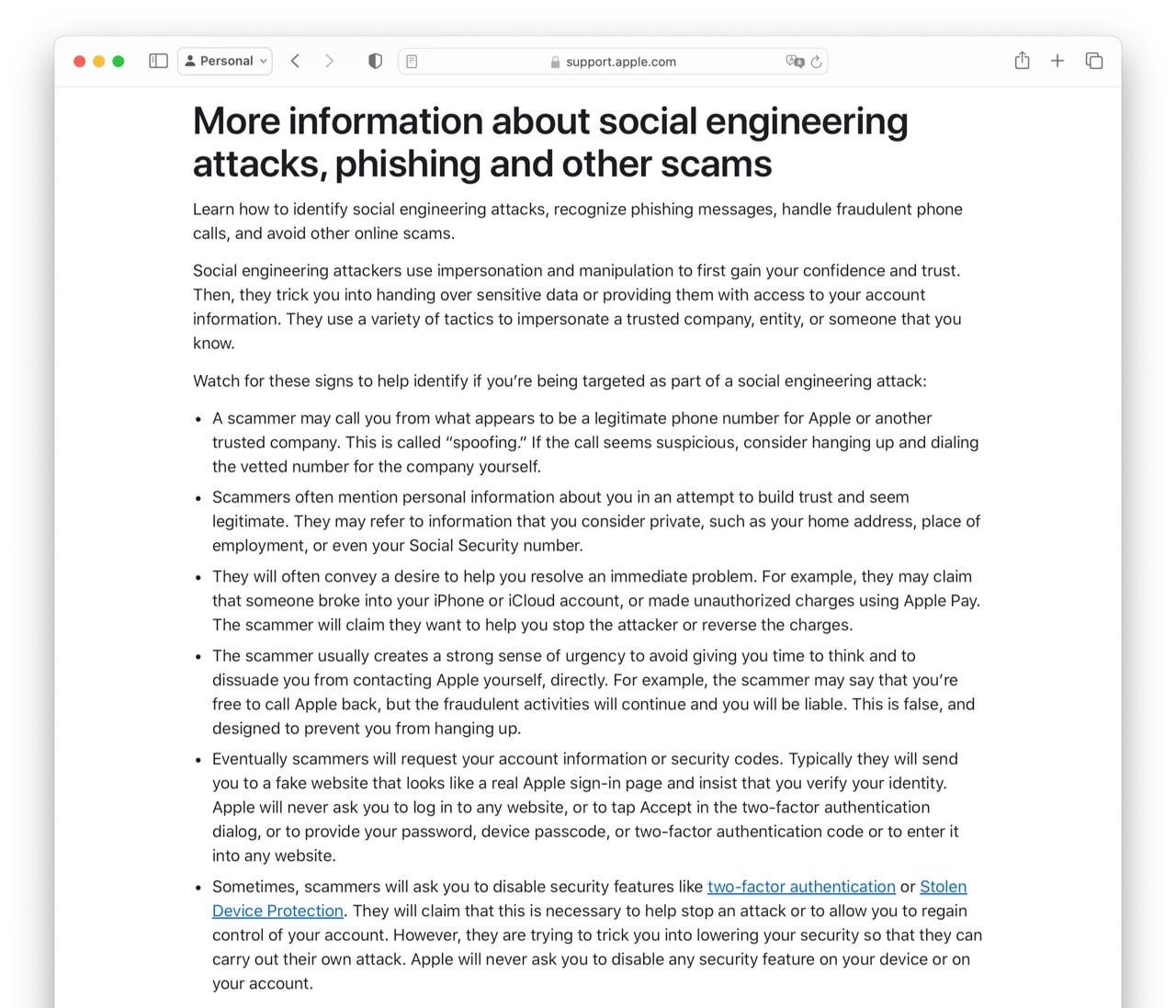 More information about social engineering attacks