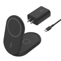 Belkin BoostCharge 2-in-1 Magnetic Foldable Wireless Charger with Qi2 15W