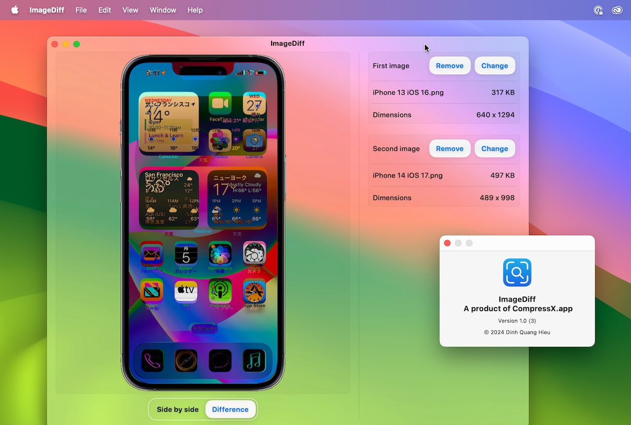 ImageDiff for Mac by CompressX