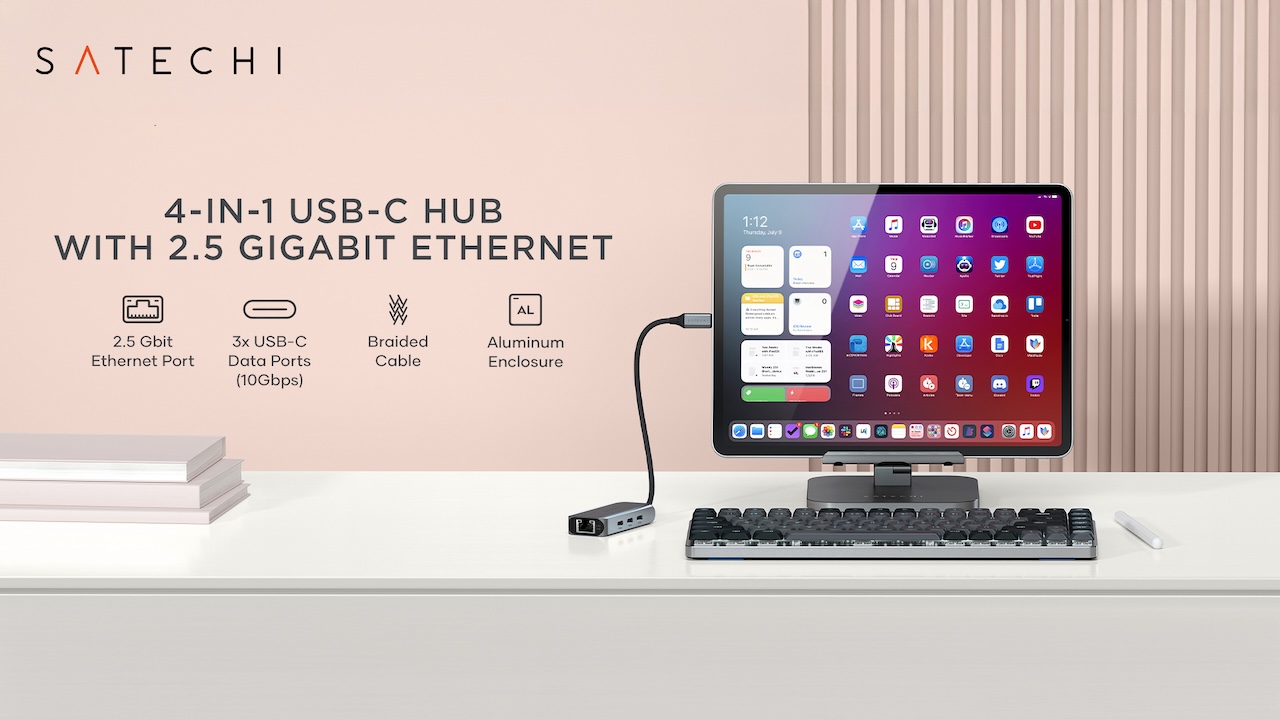 Satechi 4-in-1 USB-C Hub With 2.5 Gigabit Ethernet