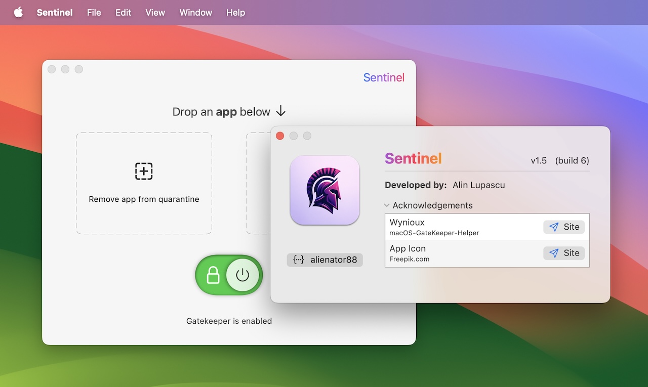 Sentinel for macOS Gatekeeper