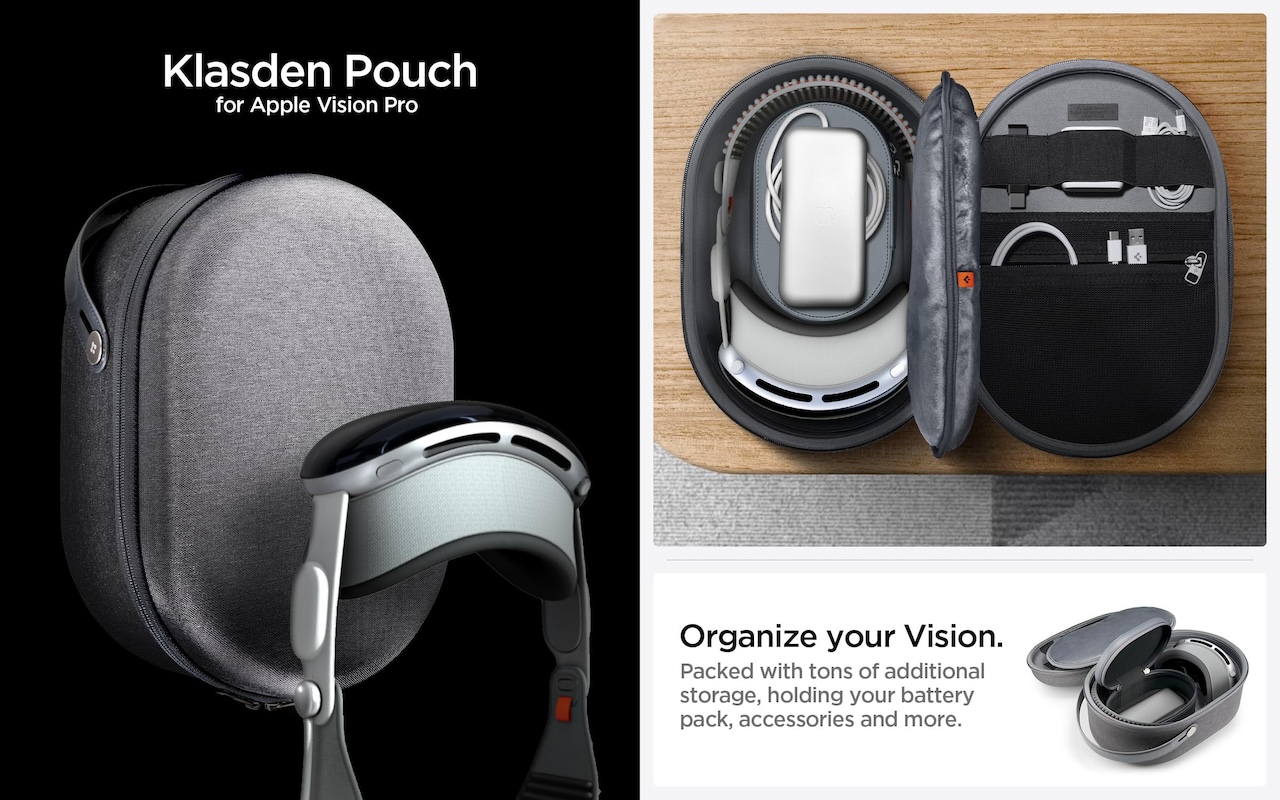 Spigen Klasden Pouch Designed for Apple Vision Pro