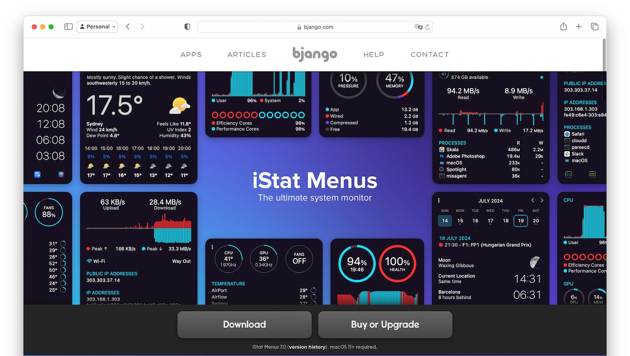 iStat Menus 7