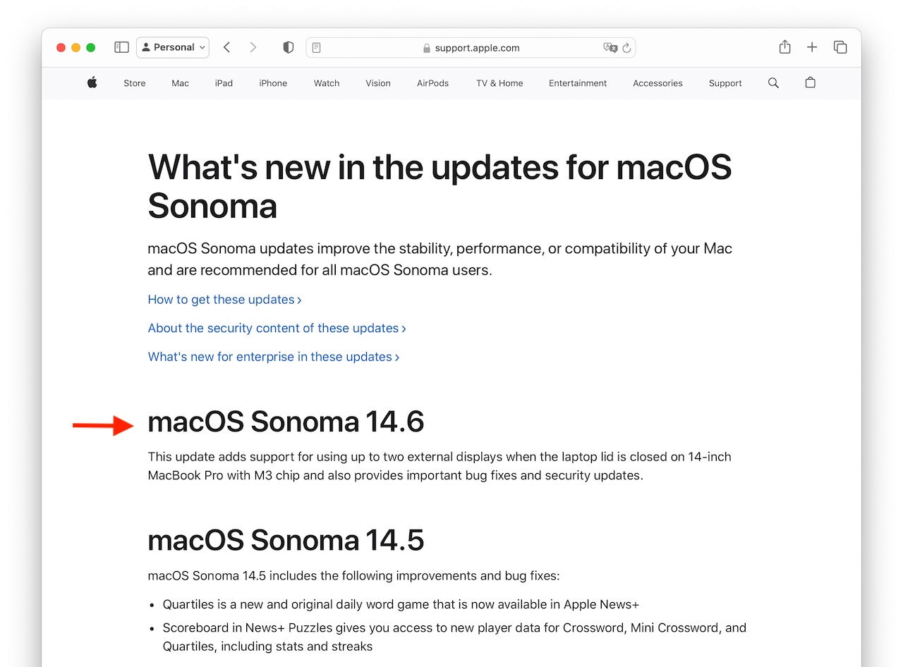 macOS 14 6 Sonoma Update Hero