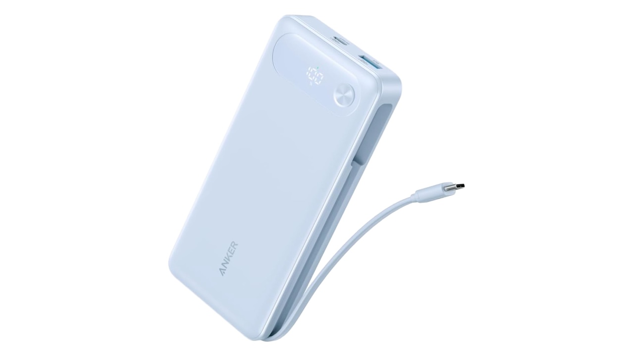 Anker Power Bank (20000mAh, 87W, Built-In USB-C ケーブル)